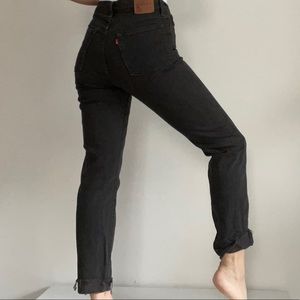SOLD Levi Wedgie Jeans in dark grey